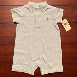 Ralph Lauren Infant Cotton Mesh Polo Shortall